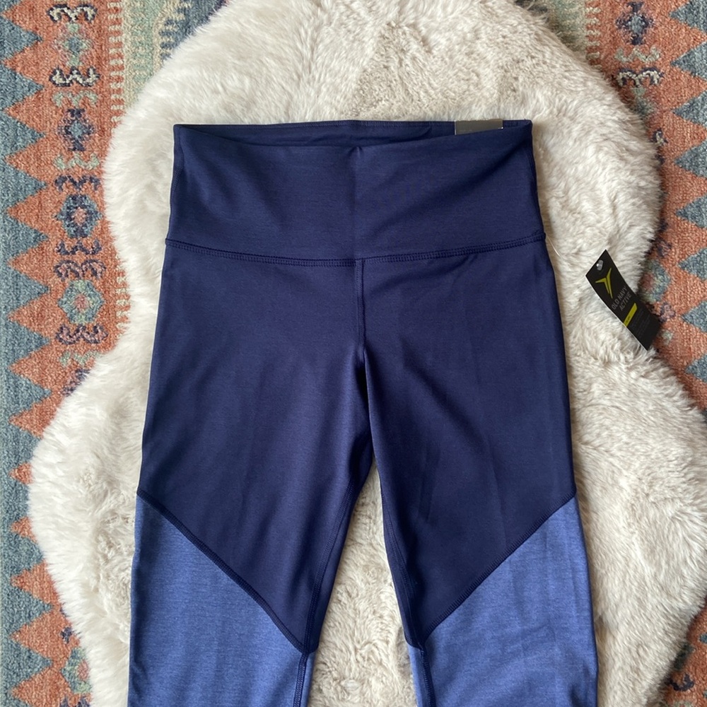 Old Navy active legging colorblock blue pink compression sculpting active pant M - Picture 9 of 16